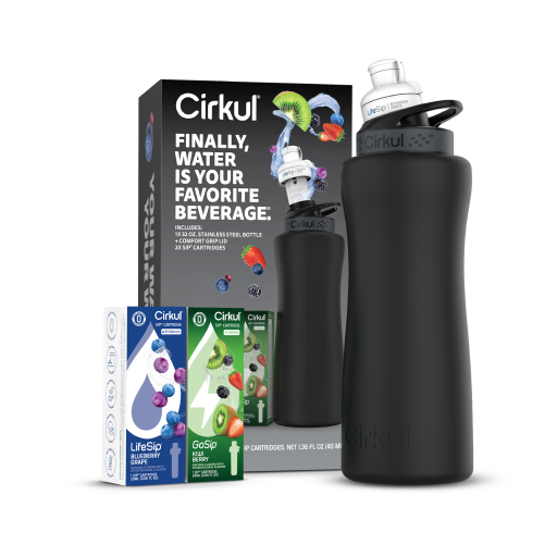 32oz. Matte Black Stainless Steel Bottle Starter Kit I2